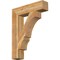 Ekena Millwork Balboa Block Rough Sawn Bracket, Western Red Cedar, 6"W x 28"D x 36"H BKT06X28X36BOA05RWR - alternate 1